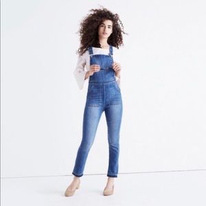 Madewell Denim Overalls Drop Hem